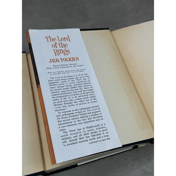 The Lord of The Rings 1965 Trilogy J.R.R. Tolkien Second Edition Revised Books - Picture 8 of 16